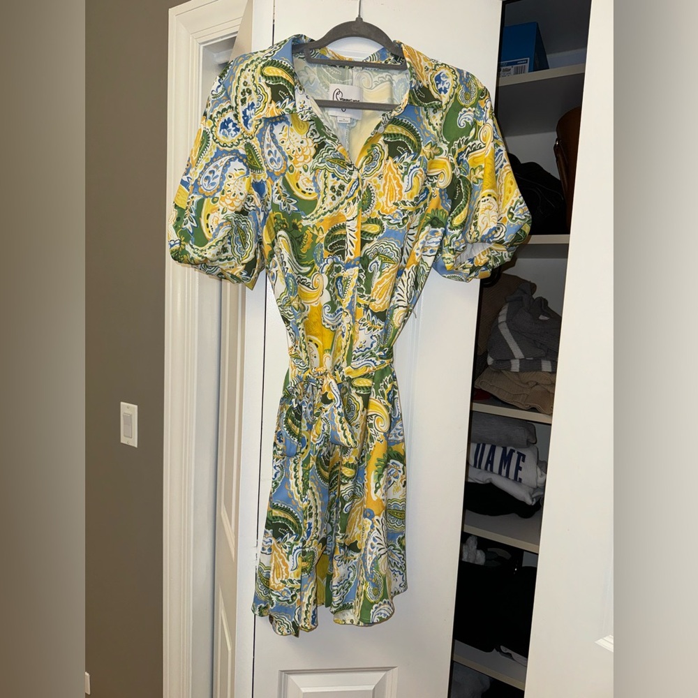 Sam Edelman puff sleeve shirt dress